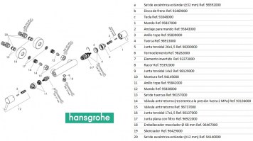 HANSGROHE ECOSTAT COMFORT CARE TERMOSTATICA